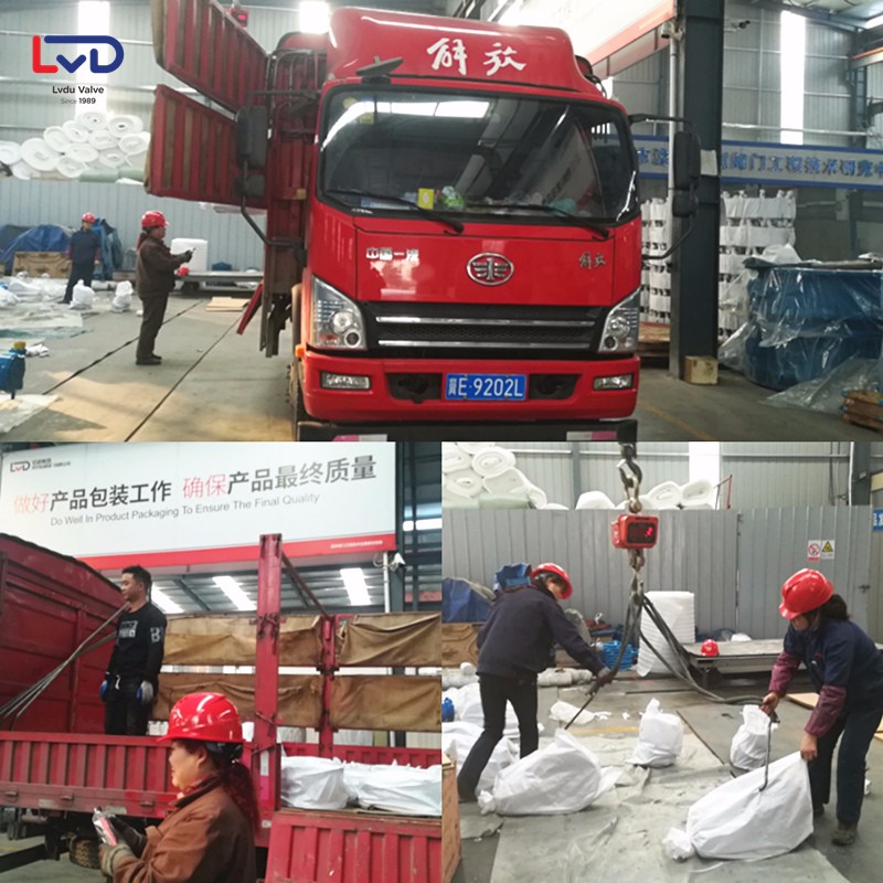 出货！出货！40台D342X软密封法兰蝶阀发往河北