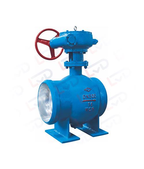Welded eccentric semi-ball valve 