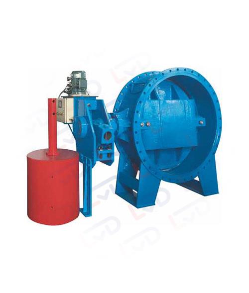 Heavy-hammer hydraulic control check butterfly valve 