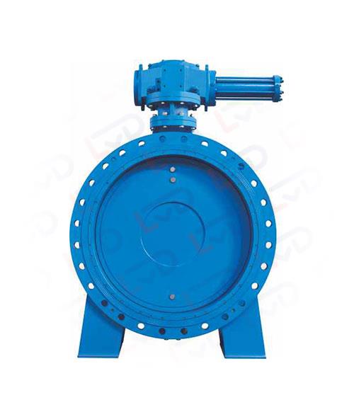 Accumulator type hydraulic control check butterfly valve 