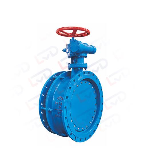 Flange connected butterfly valve